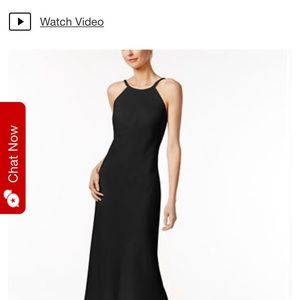 Calvin Klein halter top gown